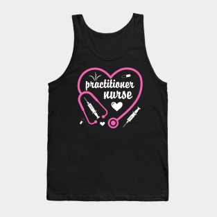 Practitioner Nurse Valentines Day Heart Tank Top